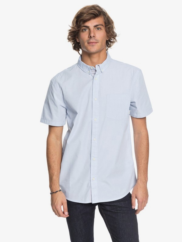 quiksilver, Valley Groove Short Sleeve Shirt, DUSK BLUE (bhc0) 0 Valley Groove Short Sleeve Shirt Blue EQYWT03631 Quiksilver