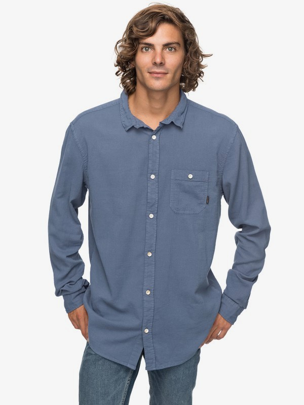 quiksilver, New Time Box - Chemise à manches longues pour Homme, VINTAGE INDIGO (byl0) 0 New Time Box - Chemise à manches longues pour Homme Bleu EQYWT03633 Quiksilver