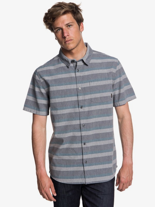 quiksilver, Tama Kai Short Sleeve Shirt, TAPESTRY TAMA KAI STRIPE (bph3) 0 Tama Kai Short Sleeve Shirt Blue EQYWT03713 Quiksilver