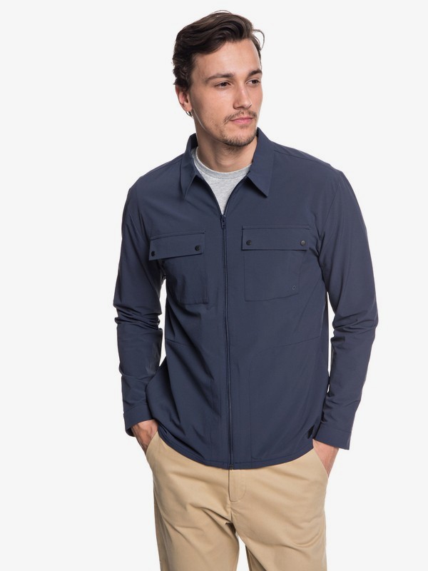 quiksilver, Hakone - Camisa de manga larga para Hombre, BLUE NIGHTS (btk0) 0 Hakone - Camisa de manga larga para Hombre Azul EQYWT03721 Quiksilver