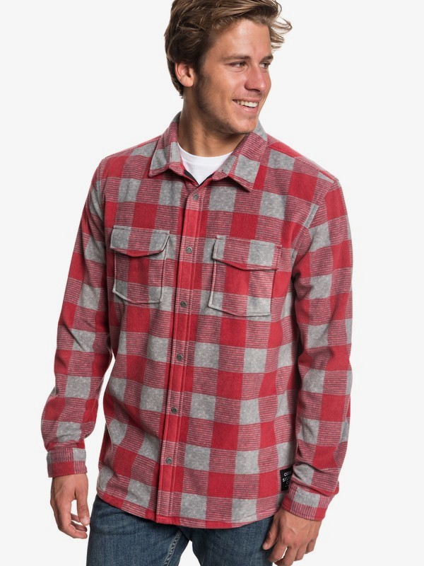 quiksilver, Surf Days Long Sleeve Shirt, MGH SURFDAYS CHECK (kpv1) 0 Surf Days Long Sleeve Shirt Black EQYWT03731 Quiksilver