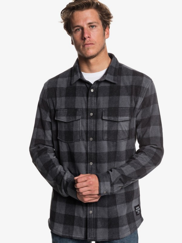 quiksilver, Surf Days Long Sleeve Shirt, DGH SURF DAYS CHECK (krp1) 0 Surf Days Long Sleeve Shirt Black EQYWT03731 Quiksilver