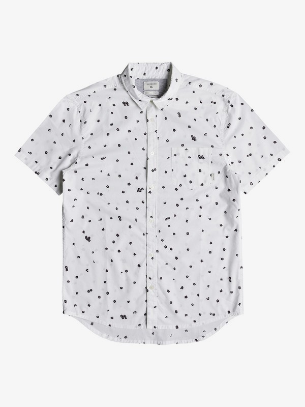 quiksilver, Cherry Pop Short Sleeve Shirt, WHITE CHERRY POP (wbb6) 0 Cherry Pop Short Sleeve Shirt White EQYWT03766 Quiksilver