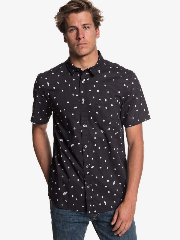quiksilver, Cherry Pop Short Sleeve Shirt, BLACK CHERRY POP (kvj6) 0 Cherry Pop Short Sleeve Shirt Black EQYWT03766 Quiksilver