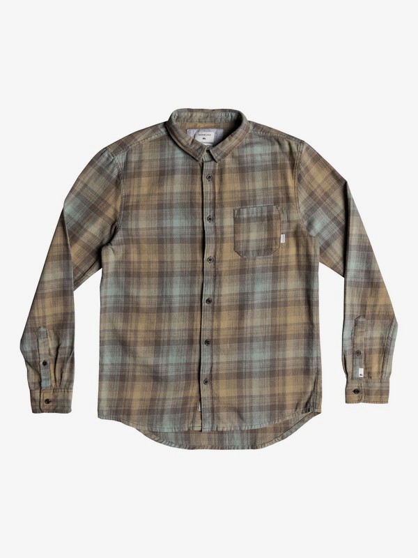 quiksilver, Fatherfly Long Sleeve Shirt, FALCON FATHERFLY CHECK (szg1) 0 Fatherfly Long Sleeve Shirt Grey EQYWT03768 Quiksilver