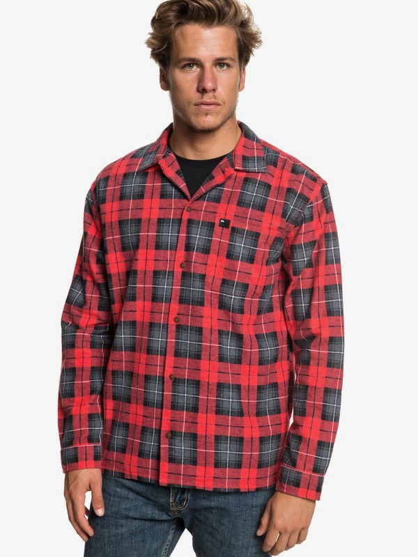 quiksilver, Рубашка с длинным рукавом Storm Warning, HIGH RISK RED STORM WARNING (rqc6) 0 Рубашка с длинным рукавом Storm Warning Красный EQYWT03777 Quiksilver