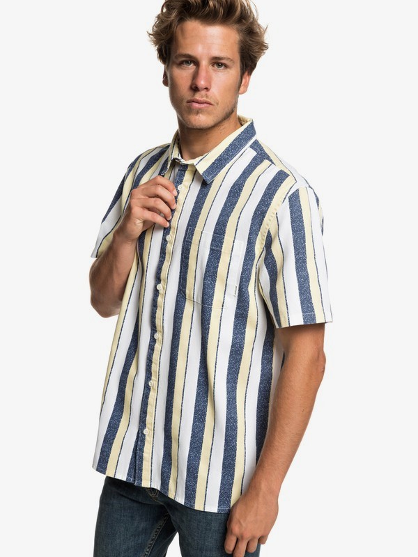 quiksilver, Cisco Inferno - Camisa de Manga Corta para Hombre, MEDIEVAL BLUE CISCO INFERNO (bte6) 0 Cisco Inferno - Camisa de Manga Corta para Hombre Azul EQYWT03799 Quiksilver