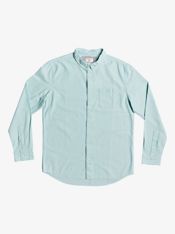 quiksilver, Waterfall Long Sleeve Shirt, GULF STREAM (bzb0) 0 Waterfall Long Sleeve Shirt Blue EQYWT03844 Quiksilver