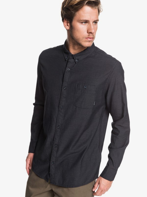 quiksilver, Waterfall Long Sleeve Shirt, BLACK (kvj0) 0 Waterfall Long Sleeve Shirt Black EQYWT03844 Quiksilver