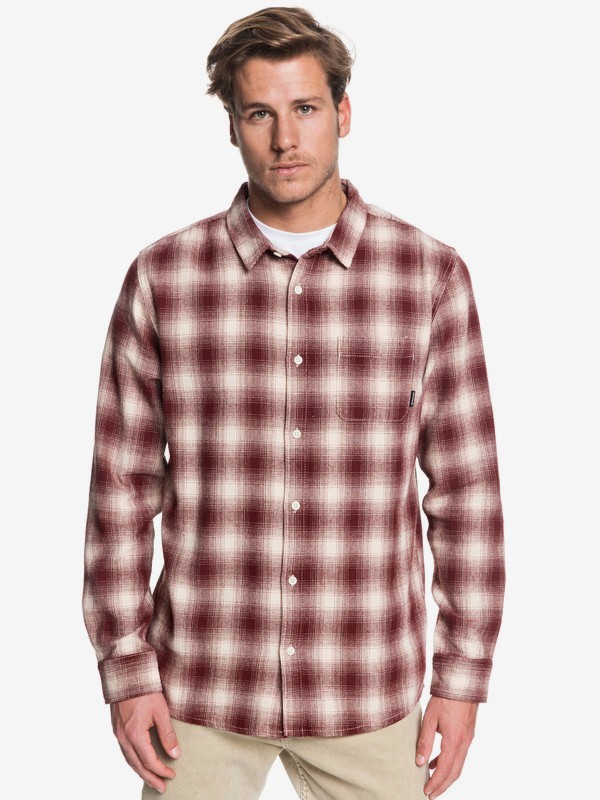 quiksilver, Inca Gold Check Long Sleeve Shirt, BRAZILIAN SAND INCA CHECK (ten1) 0 Inca Gold Check Long Sleeve Shirt Beige EQYWT03847 Quiksilver