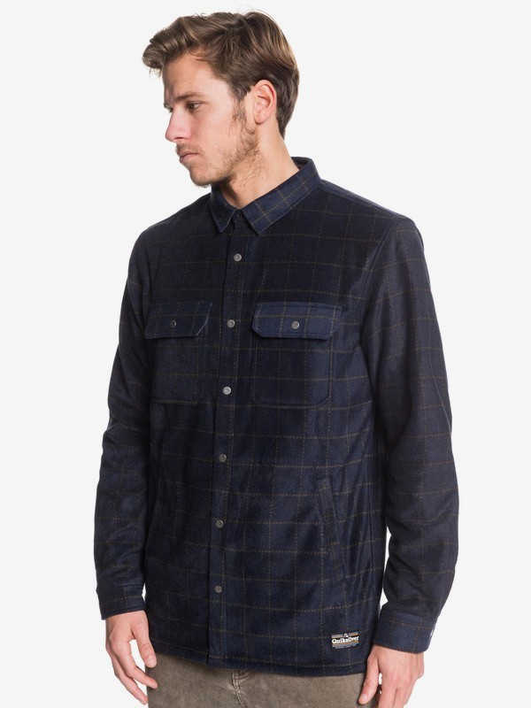 quiksilver, Surf Days Long Sleeve Polar Fleece Shirt, SKY CAPTAIN SURF DAYS (kye6) 0 Surf Days Long Sleeve Polar Fleece Shirt Black EQYWT03849 Quiksilver