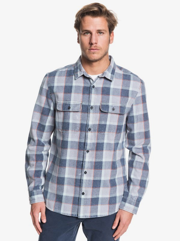 quiksilver, Mitta Tang Long Sleeve Shirt, SLEET MITTA TANG (szp1) 0 Mitta Tang Long Sleeve Shirt Grey EQYWT03851 Quiksilver