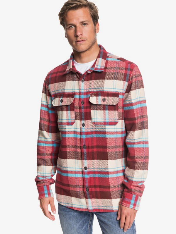 quiksilver, Howe Waters Long Sleeve Shirt, ANDORRA HOWE WATERS (rsd1) 0 Howe Waters Long Sleeve Shirt Red EQYWT03864 Quiksilver