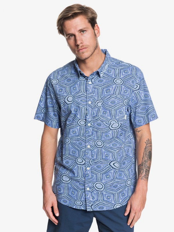 quiksilver, Tamarama Short Sleeve Shirt, BLUE YONDER TAMARAMA (bkz6) 0 Tamarama Short Sleeve Shirt Blue EQYWT03881 Quiksilver