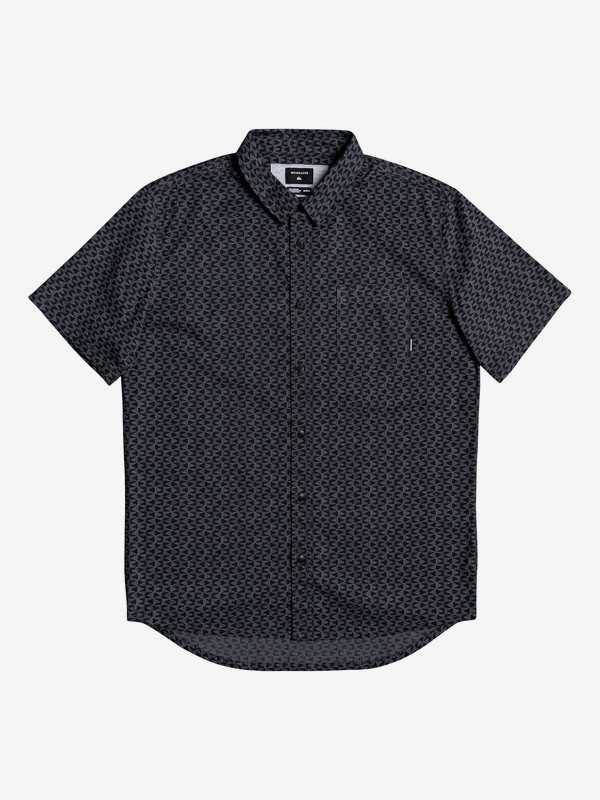 quiksilver, Geo Spot Short Sleeve Shirt, BLACK GEOSPOT (kvj6) 0 Geo Spot Short Sleeve Shirt Black EQYWT03901 Quiksilver