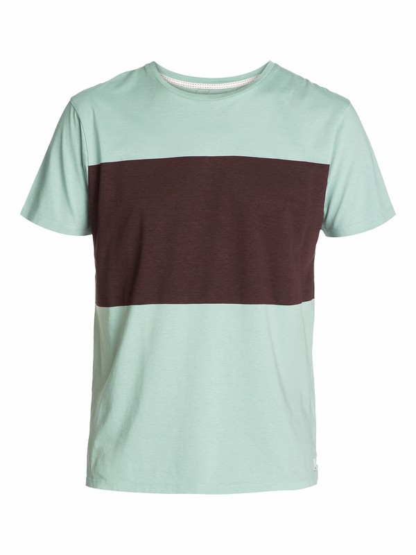quiksilver, Block Slim Fit T-Shirt, BLUE SURF (bhb0) 0 Block Slim Fit T-Shirt EQYZT03039 Quiksilver