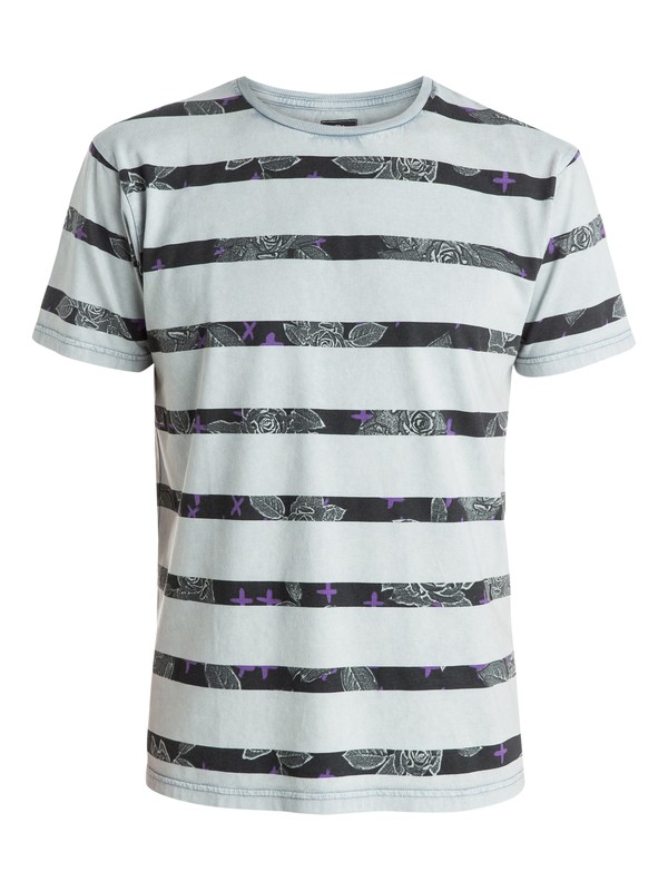 quiksilver, Acid Stripes Premium Fit T-Shirt, FLINT STONE (sna0) 0 Acid Stripes Premium Fit T-Shirt EQYZT03515 Quiksilver
