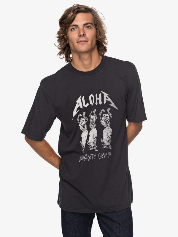 quiksilver, Peach Buzz - T-Shirt für Männer, TARMAC (kta0) 0 Peach Buzz - T-Shirt für Männer Schwarz EQYZT04739 Quiksilver