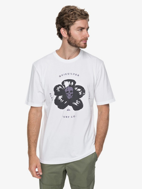 quiksilver, Cosmic Heat - Maglietta da Uomo, WHITE (wbb0) 0 Cosmic Heat - Maglietta da Uomo White EQYZT04752 Quiksilver