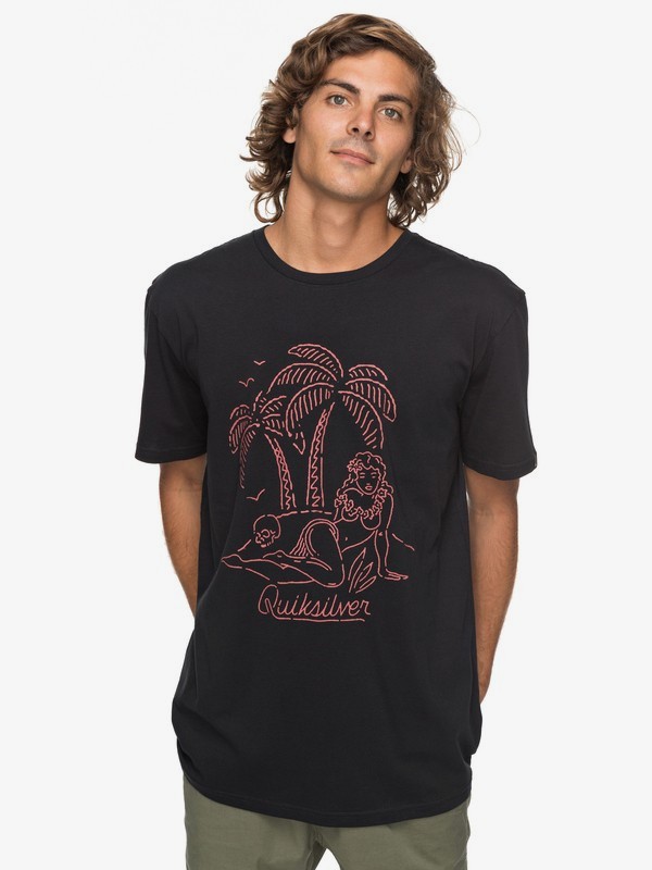 quiksilver, Classic Sayin - T-Shirt für Männer, BLACK (kvj0) 0 Classic Sayin - T-Shirt für Männer Schwarz EQYZT04776 Quiksilver