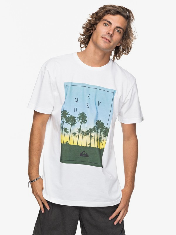quiksilver, Футболка Classic Salina Stars, WHITE (wbb0) 0 Футболка Classic Salina Stars Белый EQYZT04778 Quiksilver