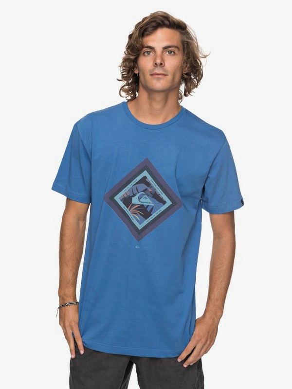 quiksilver, Футболка Classic Crimson Skyline, BRIGHT COBALT (bpc0) 0 Футболка Classic Crimson Skyline Синий EQYZT04781 Quiksilver