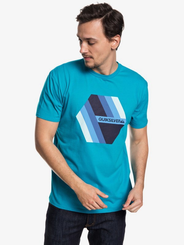 quiksilver, Retro Right - T-Shirt für Männer, TYPHOON (bny0) 0 Retro Right - T-Shirt für Männer Blau EQYZT04942 Quiksilver