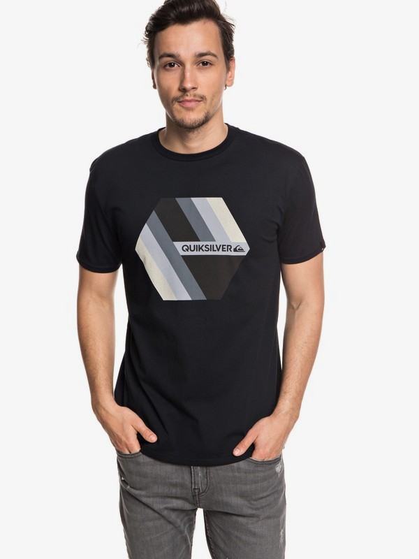 quiksilver, Retro Right - Maglietta da Uomo, BLACK (kvj0) 0 Retro Right - Maglietta da Uomo Black EQYZT04942 Quiksilver