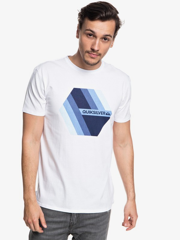 quiksilver, Retro Right - Camiseta para Hombre, WHITE (wbb0) 0 Retro Right - Camiseta para Hombre Blanco EQYZT04942 Quiksilver