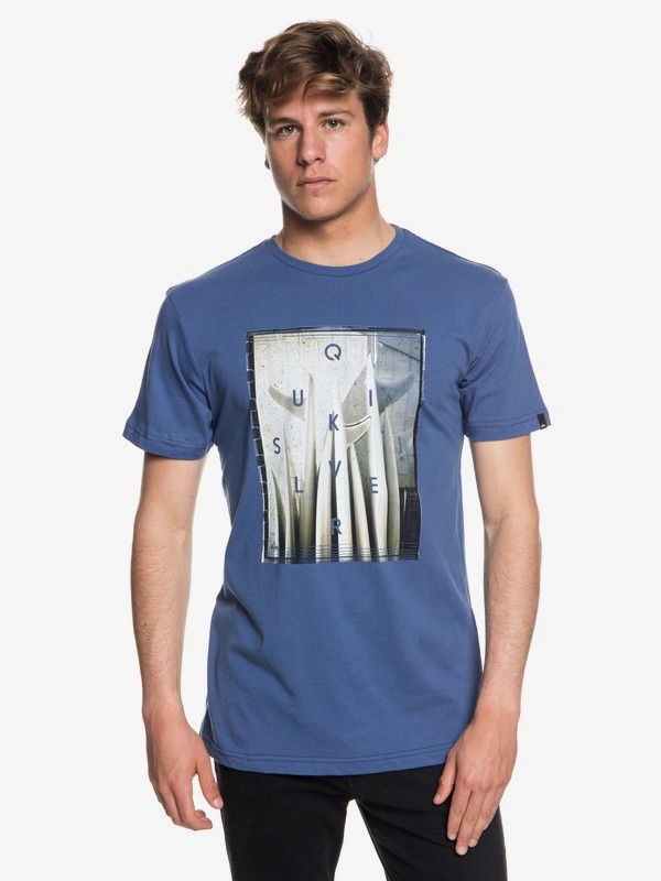 quiksilver, Quiver Central - Camiseta para Hombre, BIJOU BLUE (bng0) 0 Quiver Central - Camiseta para Hombre Azul EQYZT04946 Quiksilver