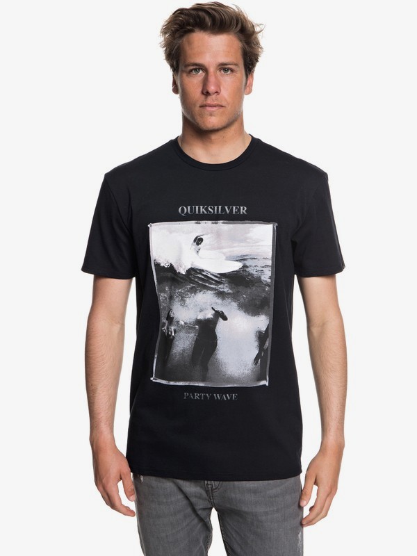 quiksilver, Wave Party - Maglietta da Uomo, BLACK (kvj0) 0 Wave Party - Maglietta da Uomo Black EQYZT04948 Quiksilver