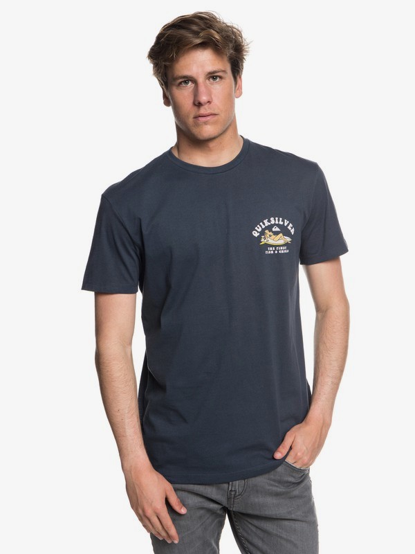 quiksilver, Fish And Chicks - T-Shirt for Men, BLUE NIGHTS (btk0) 0 Fish And Chicks - T-Shirt for Men Blue EQYZT04953 Quiksilver