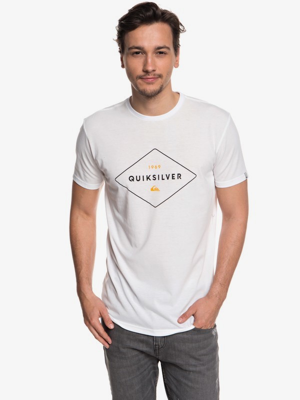 quiksilver, Fluid Flow - Technical UPF 30 T-Shirt for Men, WHITE (wbb0) 0 Fluid Flow - Technical UPF 30 T-Shirt for Men White EQYZT04967 Quiksilver