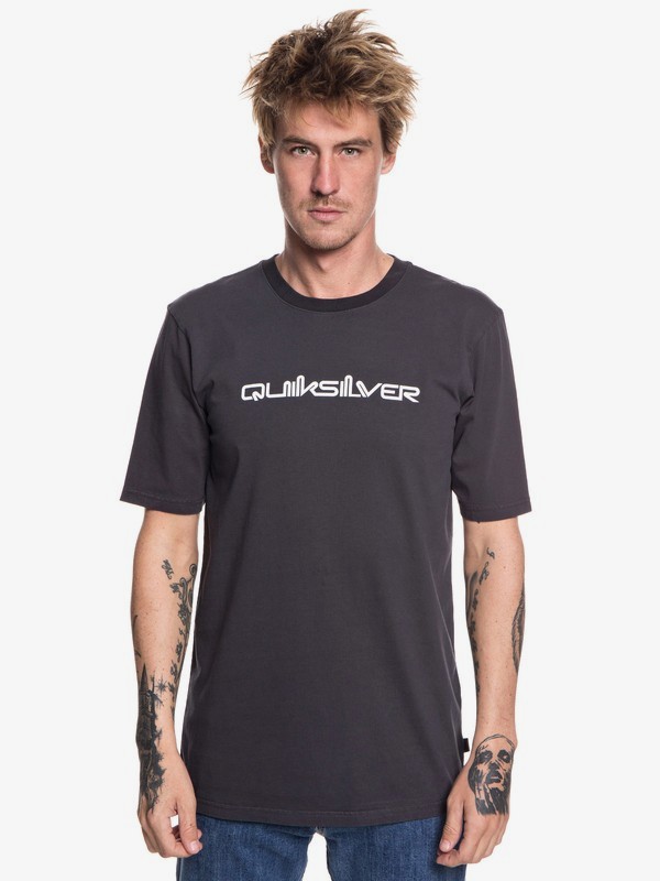 quiksilver, Originals Quik Collage - T-Shirt for Men, TARMAC (kta0) 0 Originals Quik Collage - T-Shirt for Men Black EQYZT04982 Quiksilver