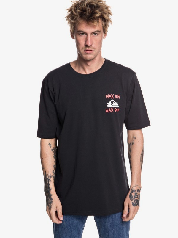 quiksilver, Wax Job - T-Shirt for Men, BLACK (kvj0) 0 Wax Job - T-Shirt for Men EQYZT04995 Quiksilver