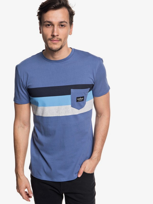 quiksilver, Peaceful Progression - T-shirt avec poche pour Homme, BIJOU BLUE (bng0) 0 Peaceful Progression - T-shirt avec poche pour Homme EQYZT05007 Quiksilver
