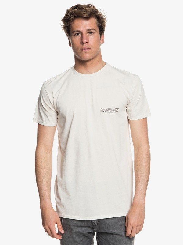 quiksilver, The Original Mountain And Wave - T-Shirt for Men, OATMEAL (tfl0) 0 The Original Mountain And Wave - T-Shirt for Men Beige EQYZT05009 Quiksilver