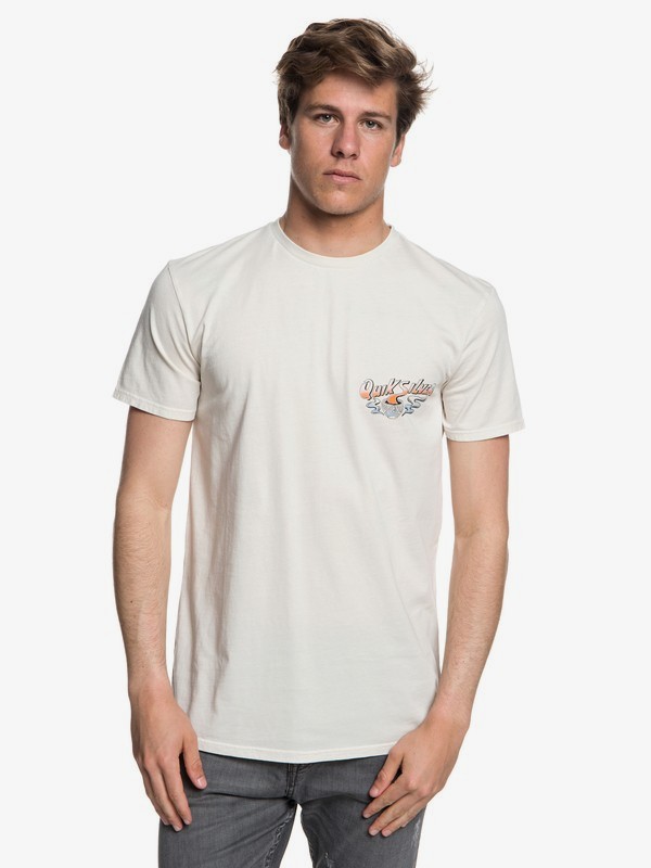 quiksilver, Hot Sake - T-shirt col rond pour Homme, OATMEAL (tfl0) 0 Hot Sake - T-shirt col rond pour Homme Beige EQYZT05011 Quiksilver