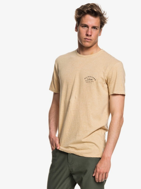 quiksilver, Banzai Bar Tee, TAFFY HEATHER (tjwh) 0 Banzai Bar Tee Beige EQYZT05017 Quiksilver