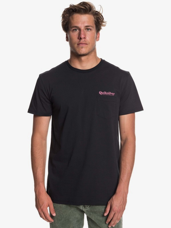quiksilver, Fine Line Pocket Tee, BLACK (kvj0) 0 Fine Line Pocket Tee Black EQYZT05120 Quiksilver