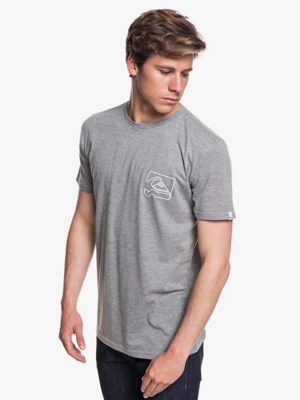 quiksilver, Quik Distorsion Technical Tee, MEDIUM GREY HEATHER (kpvh) 0 Quik Distorsion Technical Tee Black EQYZT05124 Quiksilver
