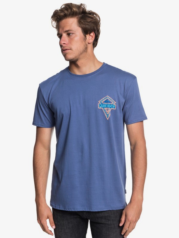 quiksilver, Spearhead Tee, BIJOU BLUE (bng0) 0 Spearhead Tee EQYZT05145 Quiksilver