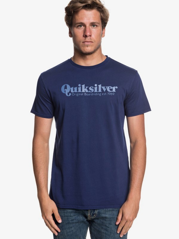 quiksilver, Fine Line Tee, MEDIEVAL BLUE (bte0) 0 Fine Line Tee EQYZT05162 Quiksilver