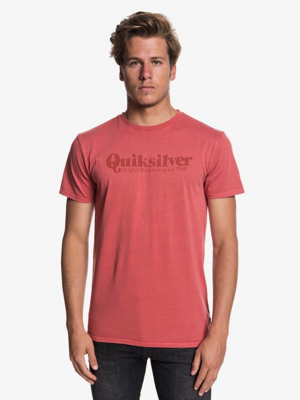 quiksilver, Fine Line Tee, DUSTY CEDAR (mmr0) 0 Fine Line Tee Pink EQYZT05162 Quiksilver