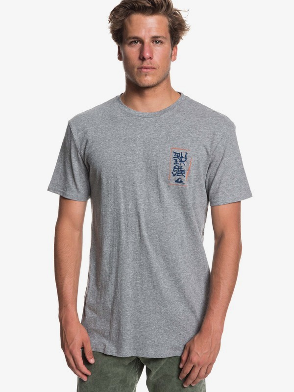 quiksilver, Honshu Island Tee, MEDIUM GREY HEATHER (kpvh) 0 Honshu Island Tee Black EQYZT05166 Quiksilver