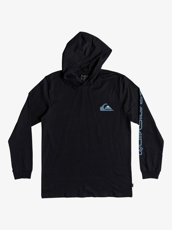 quiksilver, Vice Versa Long Sleeve Hooded Tee, BLACK (kvj0) 0 Vice Versa Long Sleeve Hooded Tee Black EQYZT05169 Quiksilver