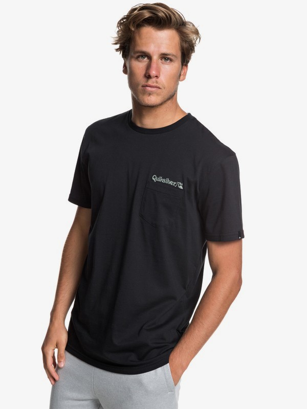 quiksilver, Art Tickle - Pocket T-Shirt for Men, BLACK (kvj0) 0 Art Tickle - Pocket T-Shirt for Men Black EQYZT05205 Quiksilver