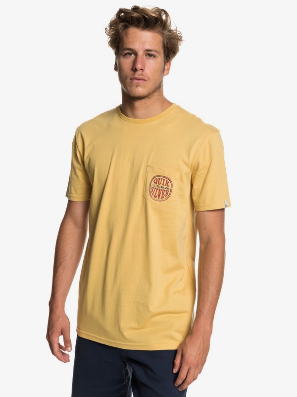 quiksilver, Quik Paradise - Pocket T-Shirt for Men, RATTAN (yhp0) 0 Quik Paradise - Pocket T-Shirt for Men Yellow EQYZT05206 Quiksilver
