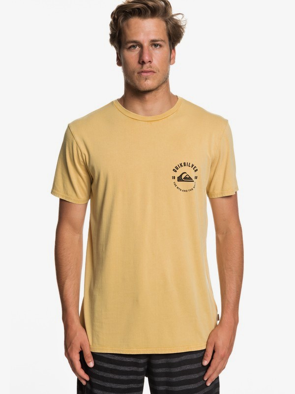 quiksilver, Skulled - T-Shirt for Men, RATTAN (yhp0) 0 Skulled - T-Shirt for Men Yellow EQYZT05212 Quiksilver