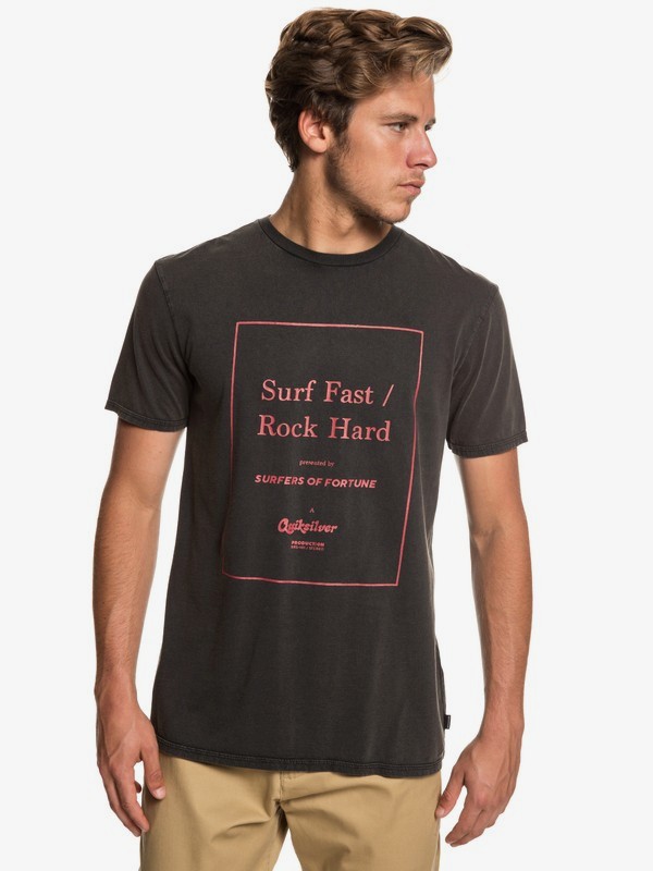 quiksilver, Quik Fortune Tee, BLACK (kvj0) 0 Quik Fortune Tee Black EQYZT05213 Quiksilver